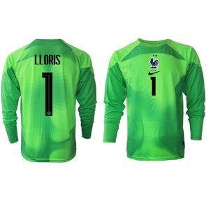 Maillot de foot France Hugo Lloris #1 Gardien de but Extérieur Monde 2022 Manche Longue